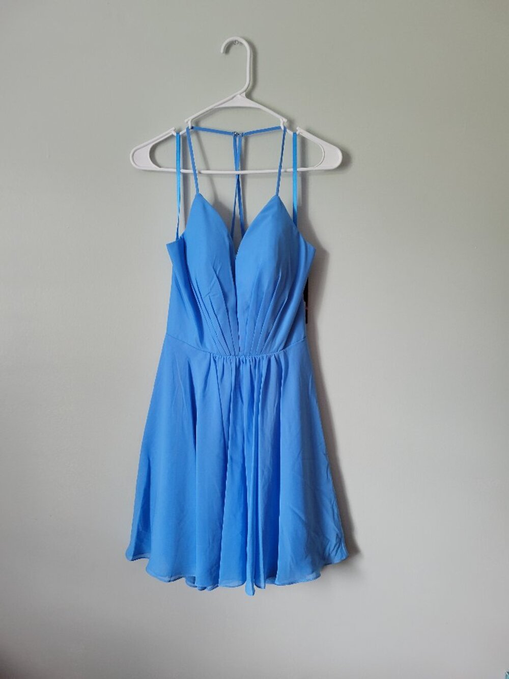 Abby Paris Blue Formal Dress Women's 8 Semi-Formal Homecoming Knee Length NWT